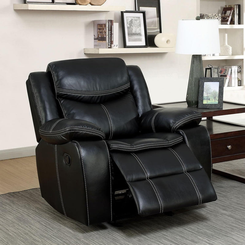 Furniture of America Pollux Leatherette Recliner CM6981-CH IMAGE 3