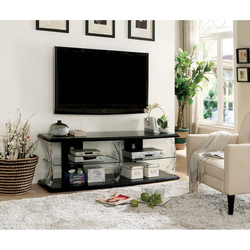 Furniture of America Ernst TV Stand with Cable Management CM5901BK-TV-60 IMAGE 2