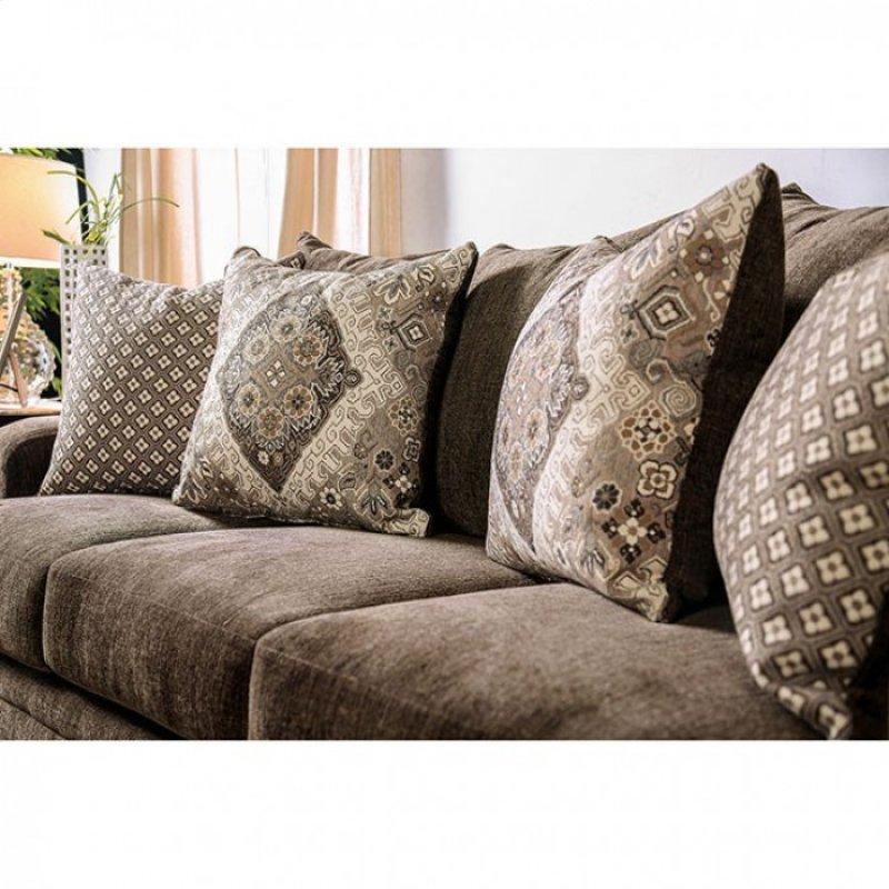 Furniture of America Pauline Stationary Fabric Sofa SM3075-SF IMAGE 2