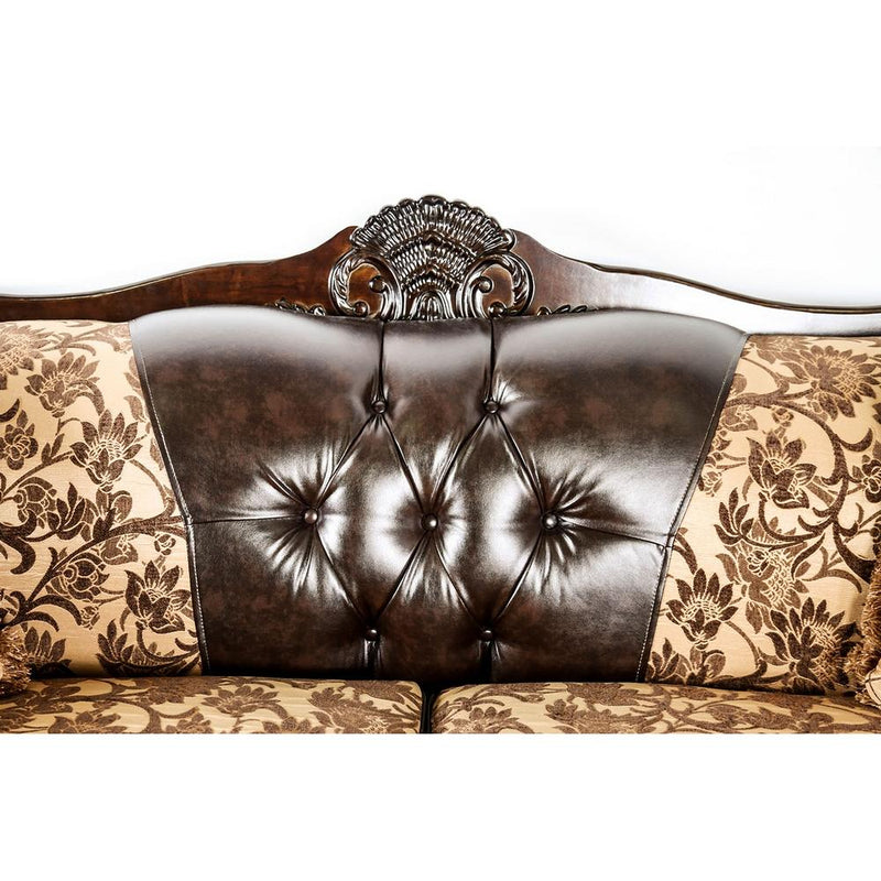 Furniture of America Quirino Stationary Leatherette Loveseat SM6417-LV IMAGE 2