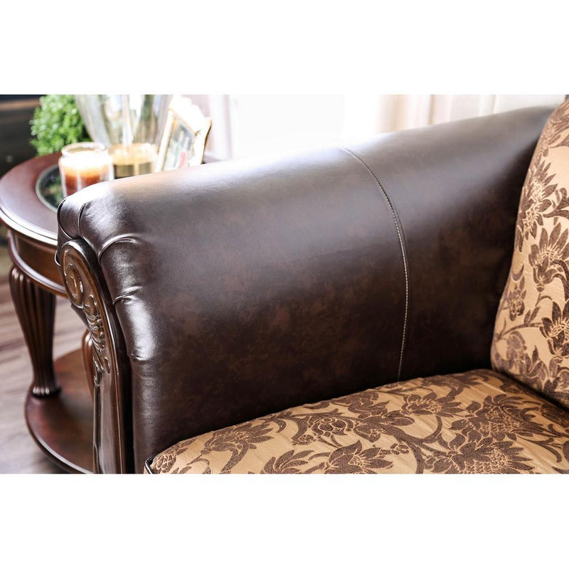 Furniture of America Quirino Stationary Leatherette Loveseat SM6417-LV IMAGE 4