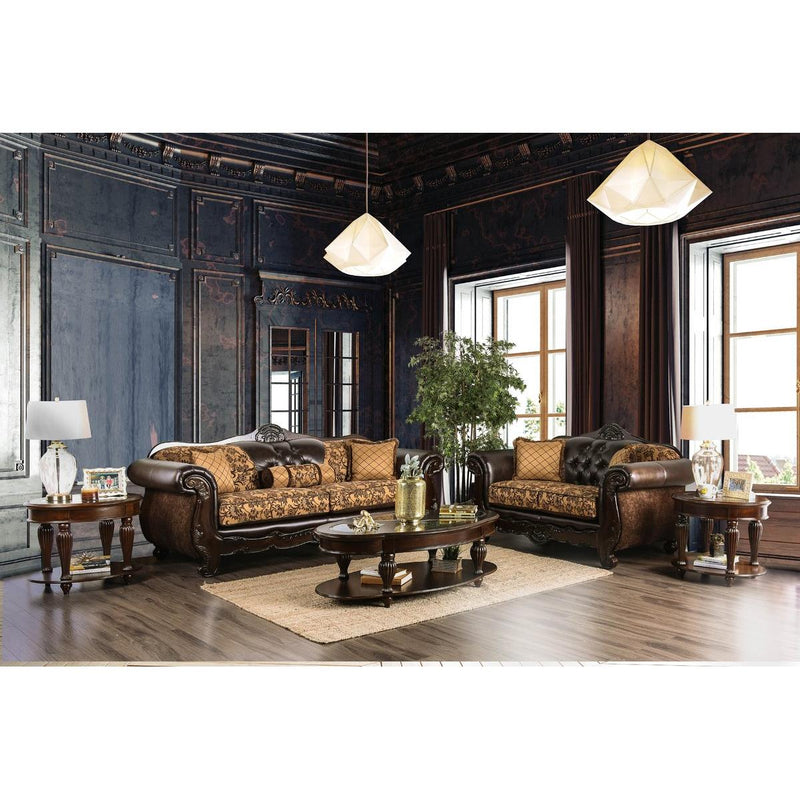 Furniture of America Quirino Stationary Leatherette Loveseat SM6417-LV IMAGE 6