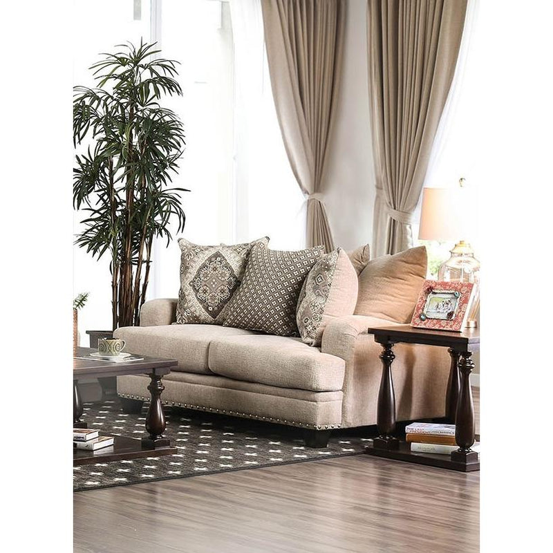 Furniture of America Jaylinn Stationary Fabric Loveseat SM3074-LV IMAGE 2