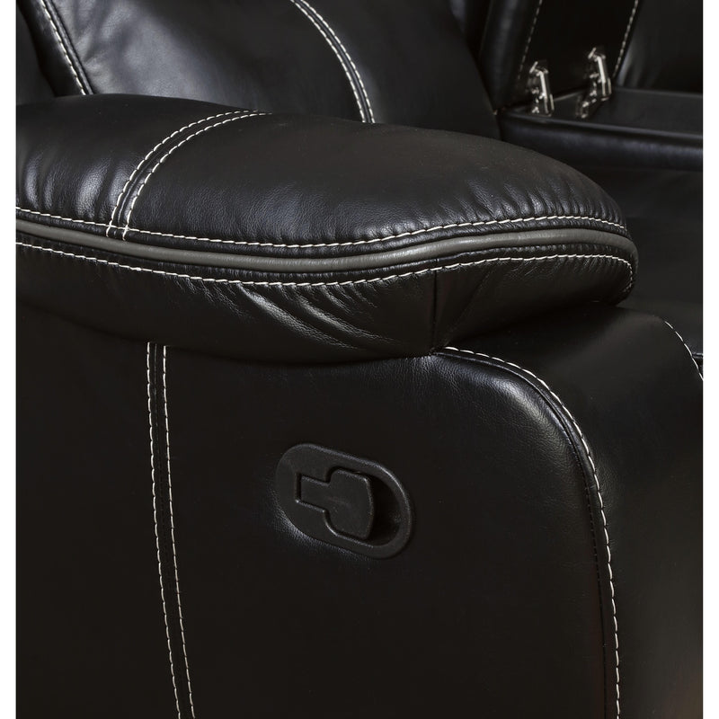 Furniture of America Pollux Reclining Leatherette Loveseat CM6981-LV IMAGE 2