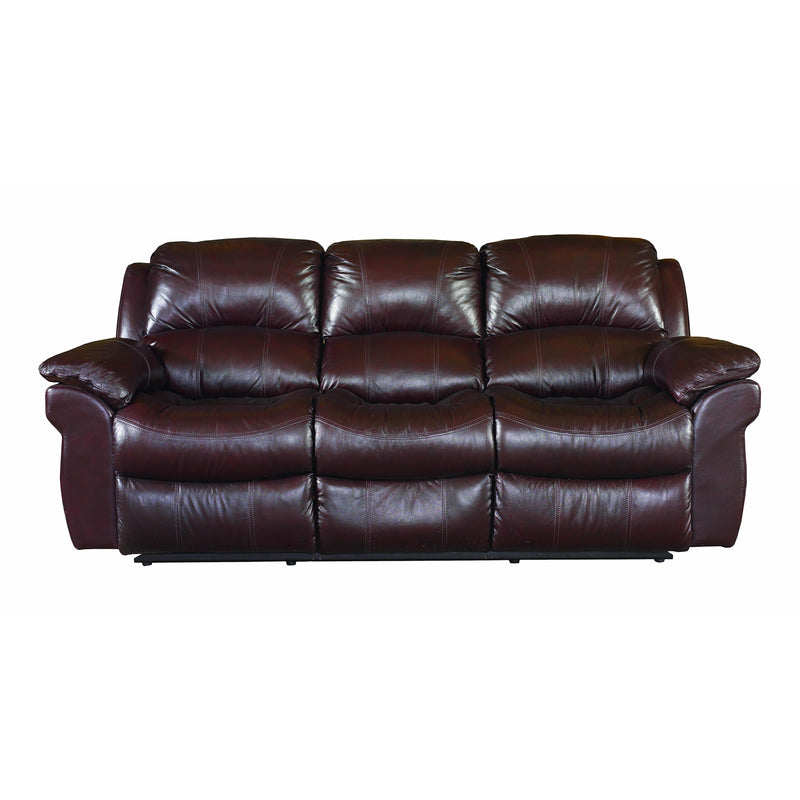 Bassett Benson Power Reclining Leather Sofa Benson 3721-P62 Motion Sofa w/Power Headrests IMAGE 1