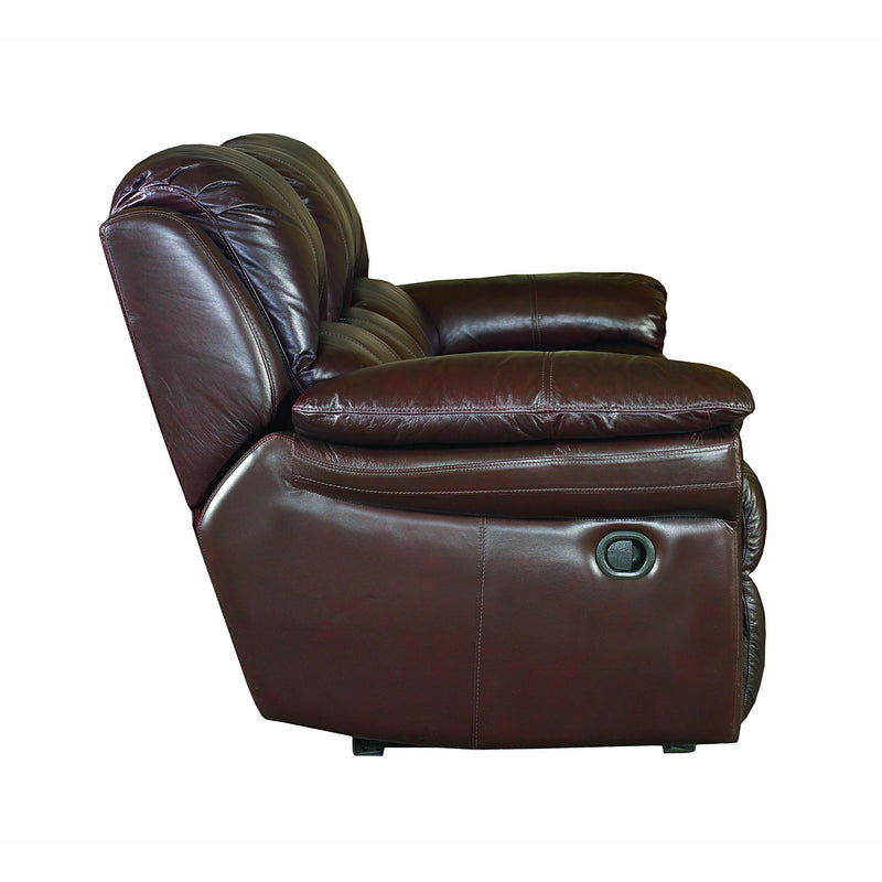 Bassett Benson Power Reclining Leather Sofa Benson 3721-P62 Motion Sofa w/Power Headrests IMAGE 3