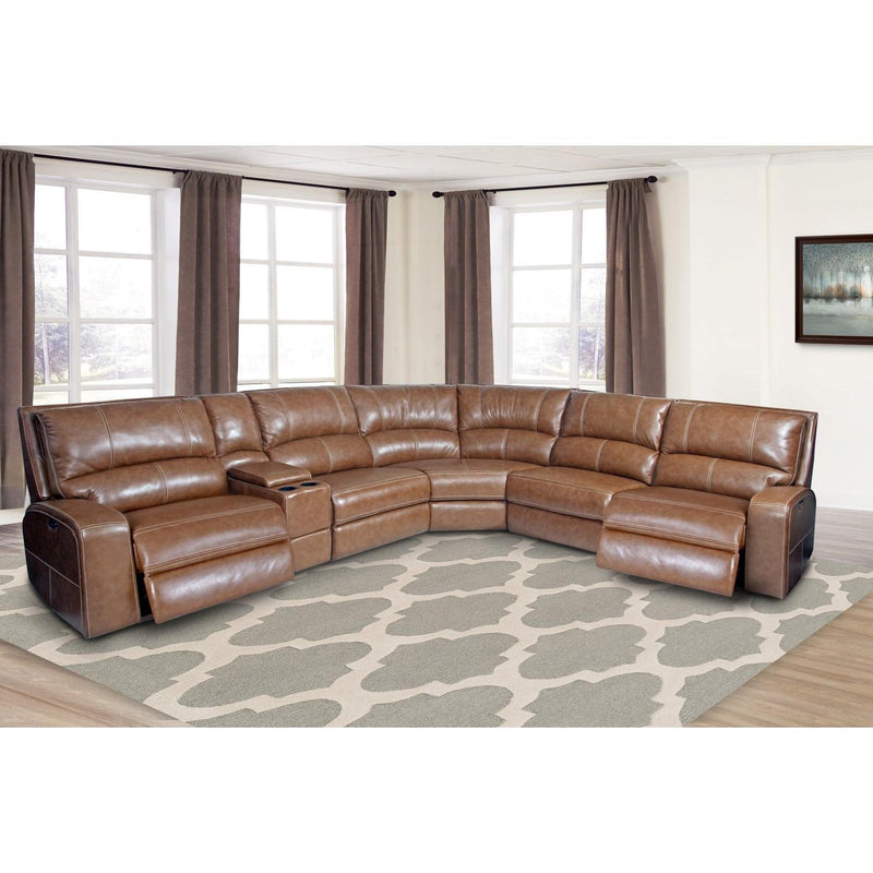 Parker Living Swift Power Reclining Leather 6 pc Sectional MSWI#810P-BOU/MSWI#811LPH-BOU/MSWI#811RPH-BOU/MSWI#840-BOU/MSWI#850-BOU/MSWI#860-BOU