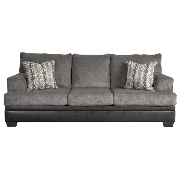 Signature Design by Ashley Millingar Stationary Fabric and Leather Look Sofa 7820238 IMAGE 1