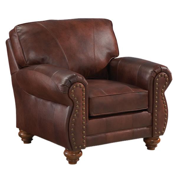 Best Home Furnishings Noble Stationary Leather Chair C64ABLU 71508L IMAGE 1