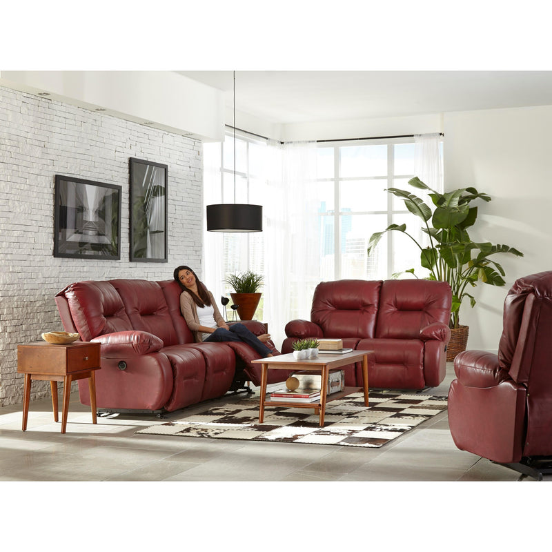 Best Home Furnishings Brinley Power Reclining Leather Loveseat L700CP4 73208L IMAGE 5
