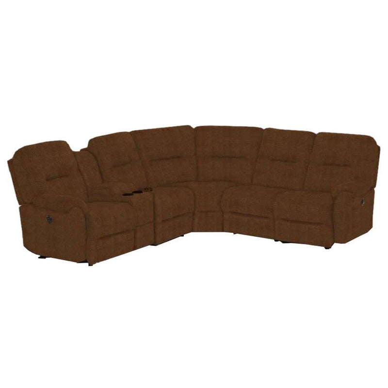 Best Home Furnishings Bodie Power Reclining Fabric 6 pc Sectional M760RP-SECT 19086 IMAGE 1
