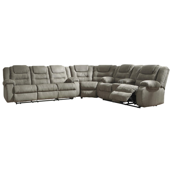 Signature Design by Ashley McCade Reclining Fabric 3 pc Sectional 1010488/1010477/1010494 IMAGE 1