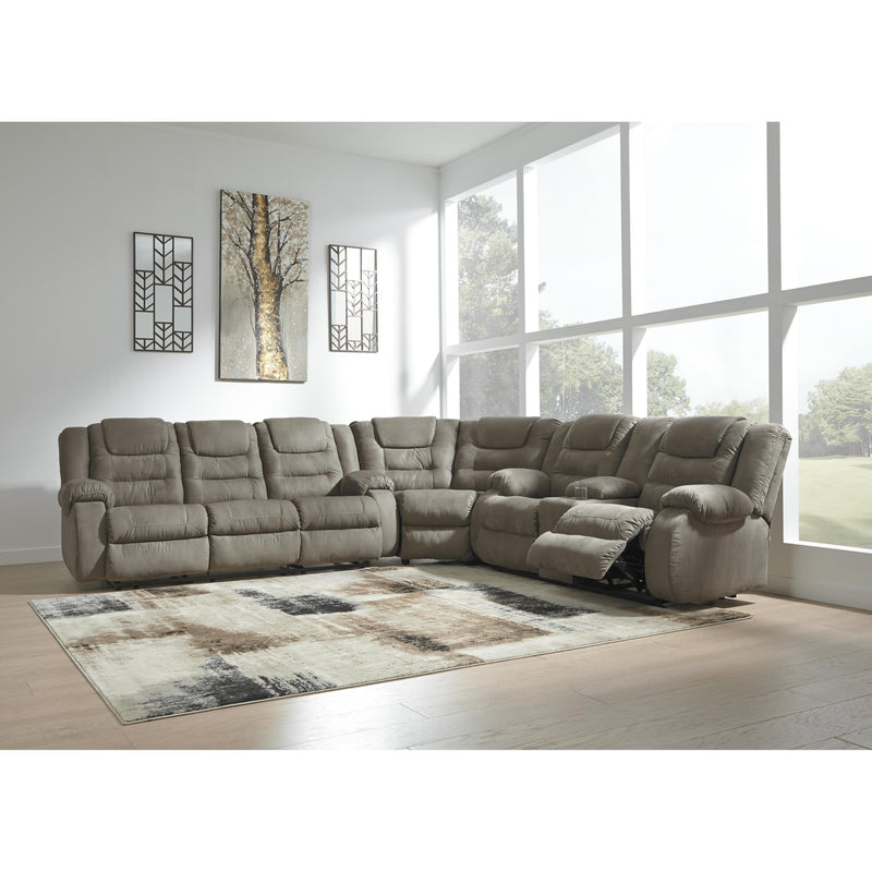 Signature Design by Ashley McCade Reclining Fabric 3 pc Sectional 1010488/1010477/1010494 IMAGE 2
