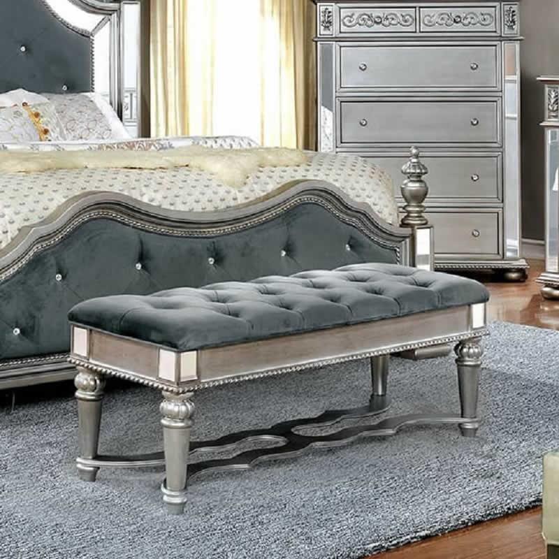 Furniture of America Azha Bench CM7194BN IMAGE 3