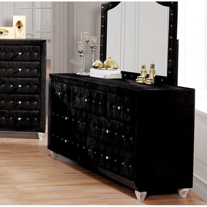 Furniture of America Alzire Dresser Mirror CM7150BK-M IMAGE 2