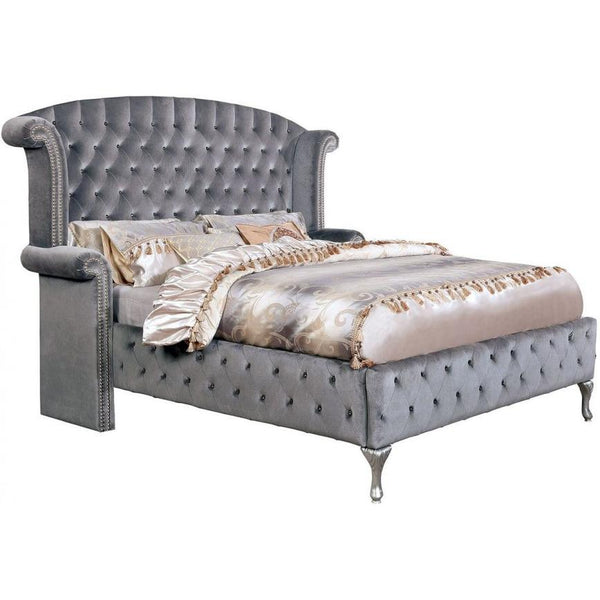 Furniture of America Alzir California King Upholstered Bed CM7150CK-BED IMAGE 1