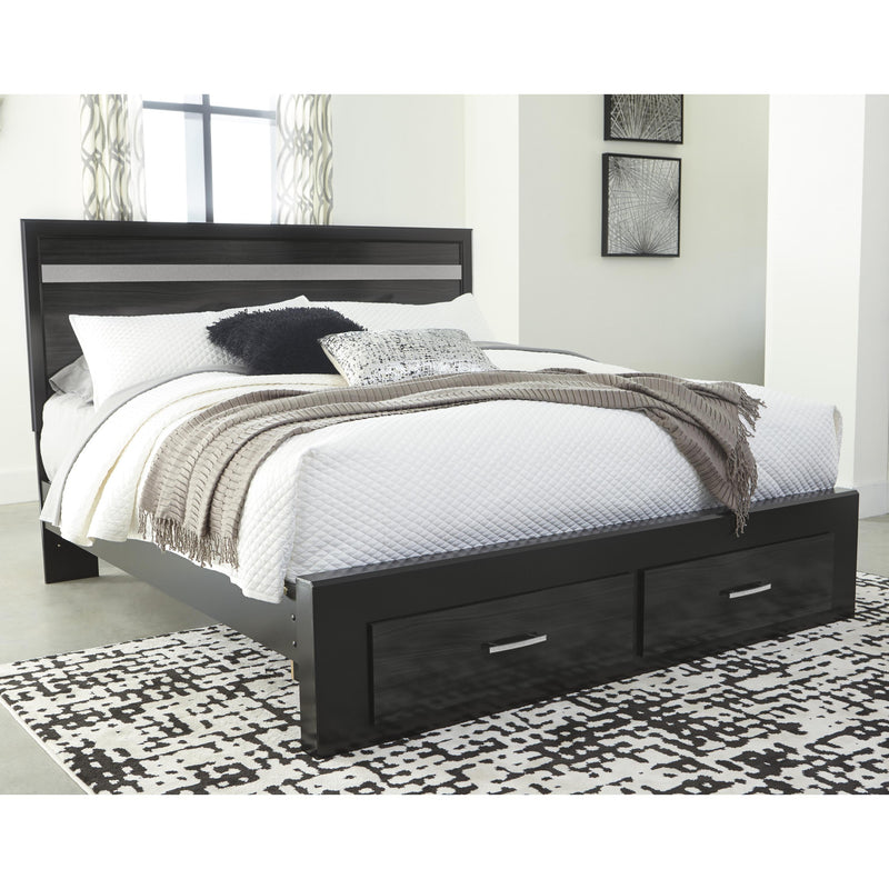 Signature Design by Ashley Starberry King Panel Bed with Storage B304-58/B304-56S/B304-95/B100-14 IMAGE 2