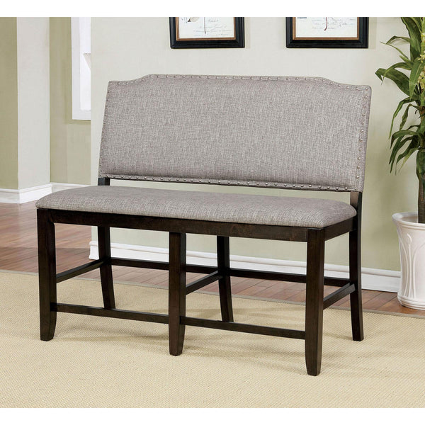 Furniture of America Teagan Counter Height Dining Bench CM3911PBN IMAGE 1