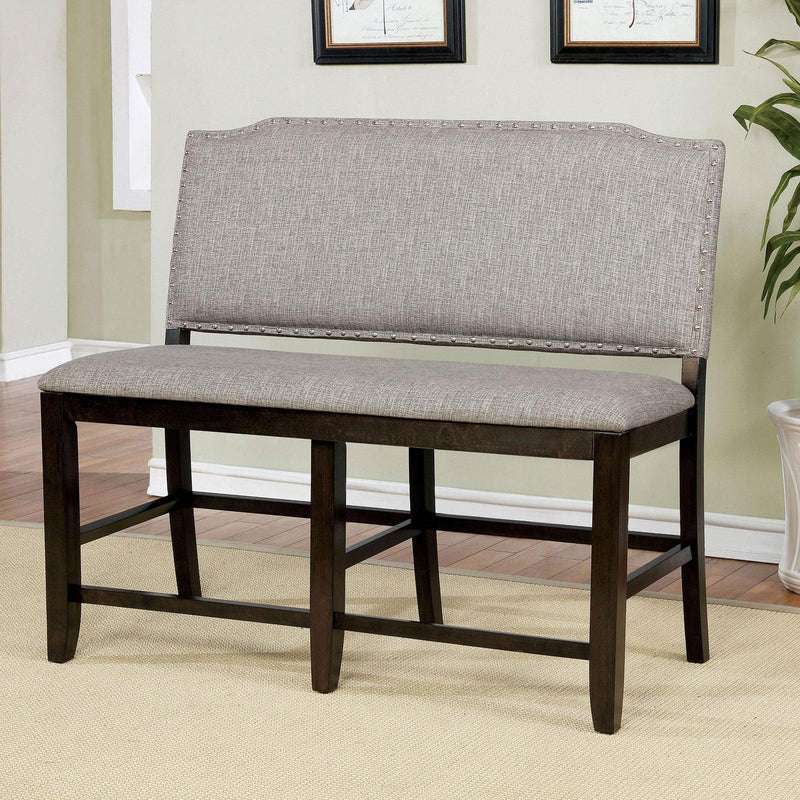 Furniture of America Teagan Counter Height Dining Bench CM3911PBN IMAGE 2