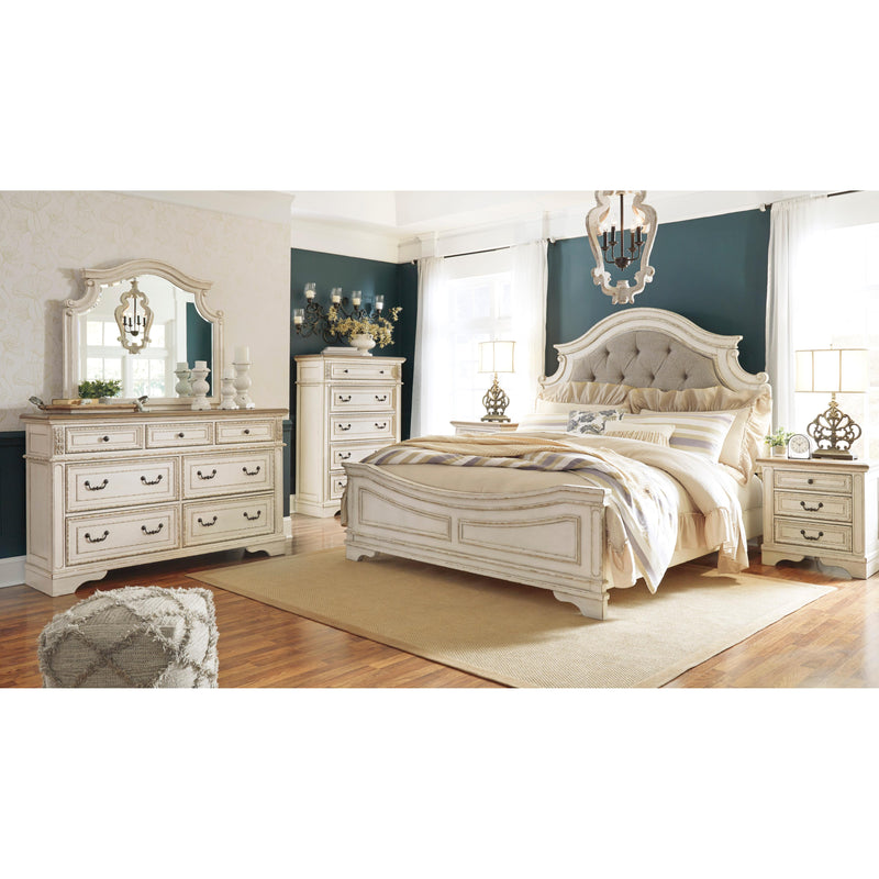 Signature Design by Ashley Realyn Queen Upholstered Panel Bed B743-57/B743-54/B743-96 IMAGE 8
