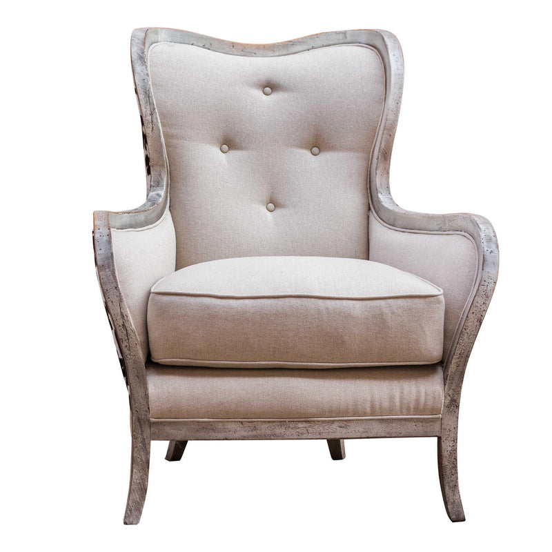 Uttermost Chalina Stationary Fabric Accent Chair 23611 IMAGE 4