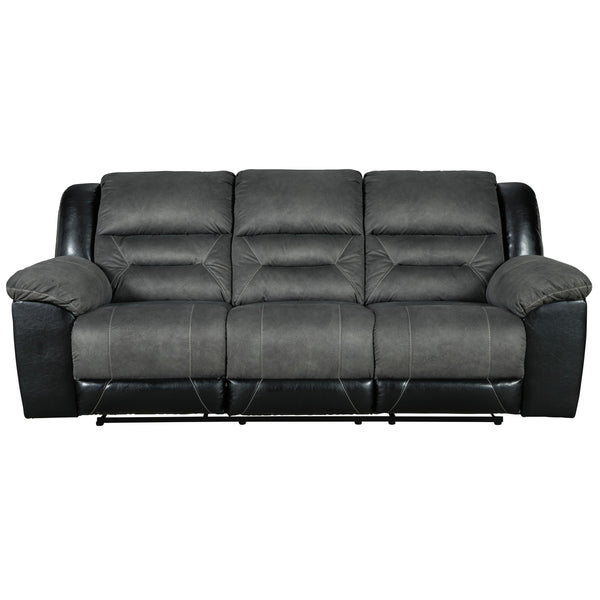 Signature Design by Ashley Earhart Reclining Fabric and Leather Look Sofa 2910288 IMAGE 1