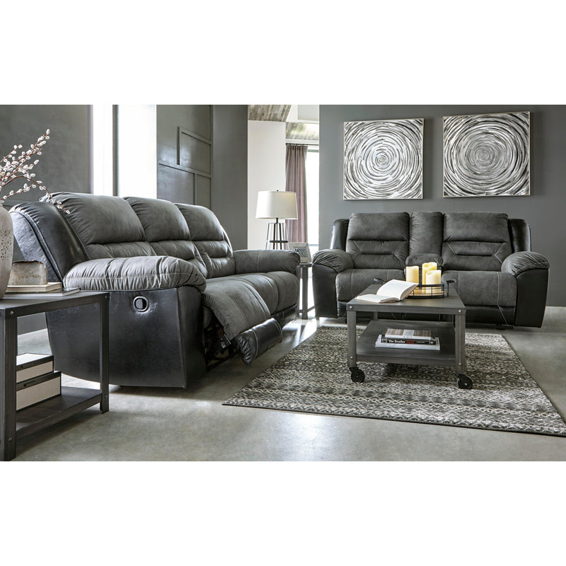 Signature Design by Ashley Earhart Reclining Fabric and Leather Look Sofa 2910288 IMAGE 9
