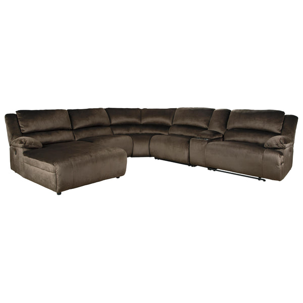 Signature Design by Ashley Clonmel Reclining Fabric 6 pc Sectional 3650405/3650446/3650477/3650419/3650457/3650441 IMAGE 1