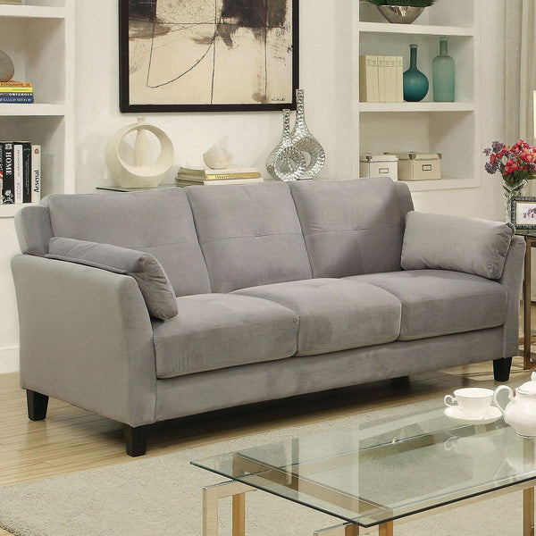 Furniture of America Ysabel Stationary Fabric Sofa CM6716GY-SF-PK IMAGE 1