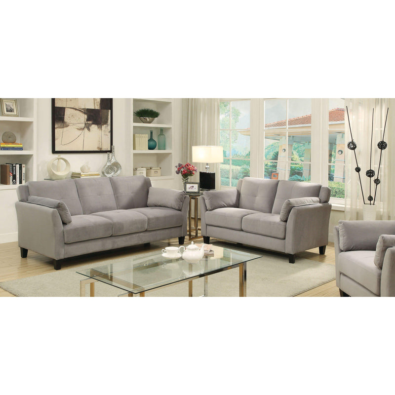 Furniture of America Ysabel Stationary Fabric Sofa CM6716GY-SF-PK IMAGE 3