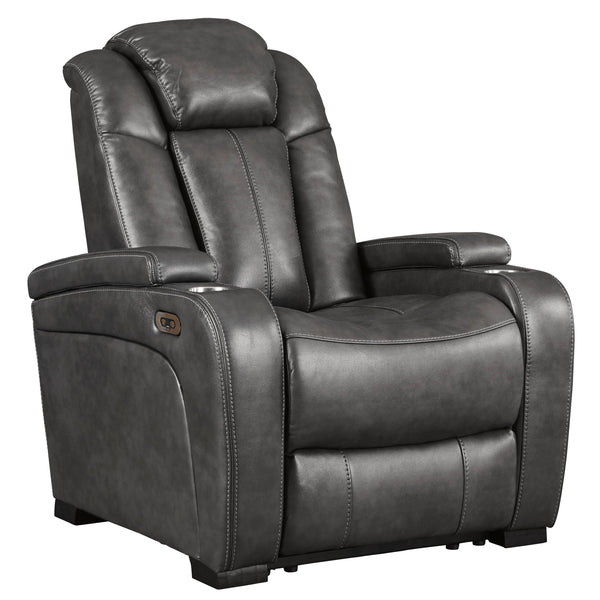 Signature Design by Ashley Turbulance Power Leather Look Recliner 8500113 IMAGE 1