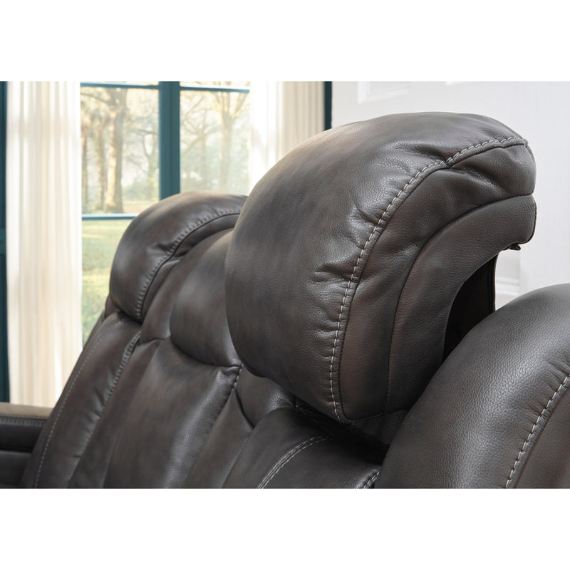 Signature Design by Ashley Turbulance Power Reclining Leather Look Sofa 8500115 IMAGE 8