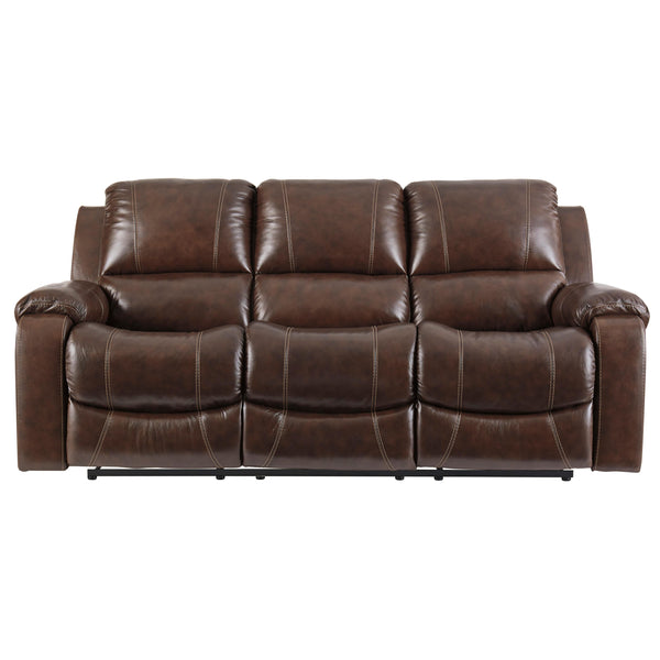 Signature Design by Ashley Rackingburg Reclining Leather Match Sofa U3330188 IMAGE 1