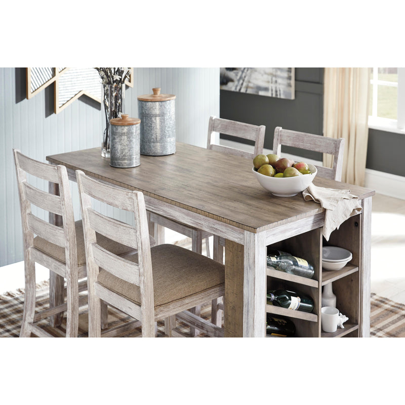 Signature Design by Ashley Skempton Counter Height Dining Table with Trestle Base D394-32 IMAGE 3
