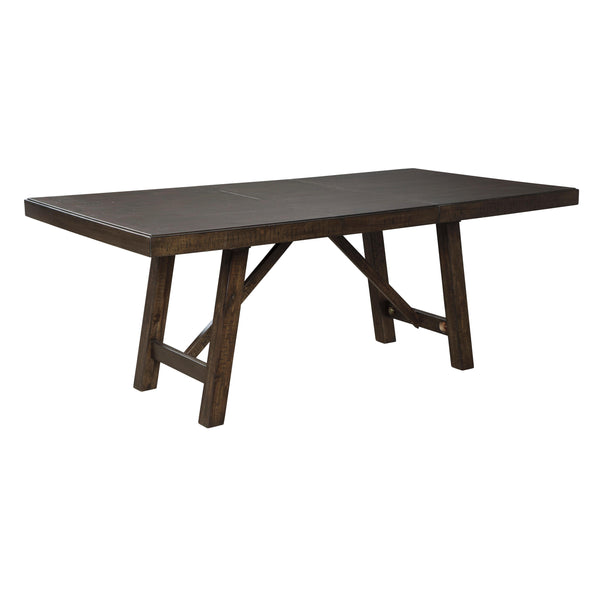 Signature Design by Ashley Rokane Dining Table with Trestle Base D397-35 IMAGE 1