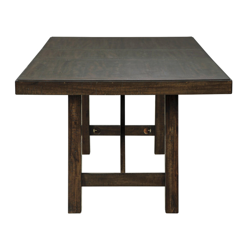 Signature Design by Ashley Rokane Dining Table with Trestle Base D397-35 IMAGE 3