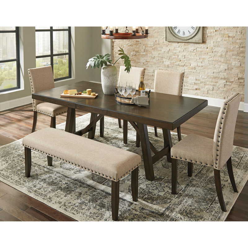 Signature Design by Ashley Rokane Dining Table with Trestle Base D397-35 IMAGE 5
