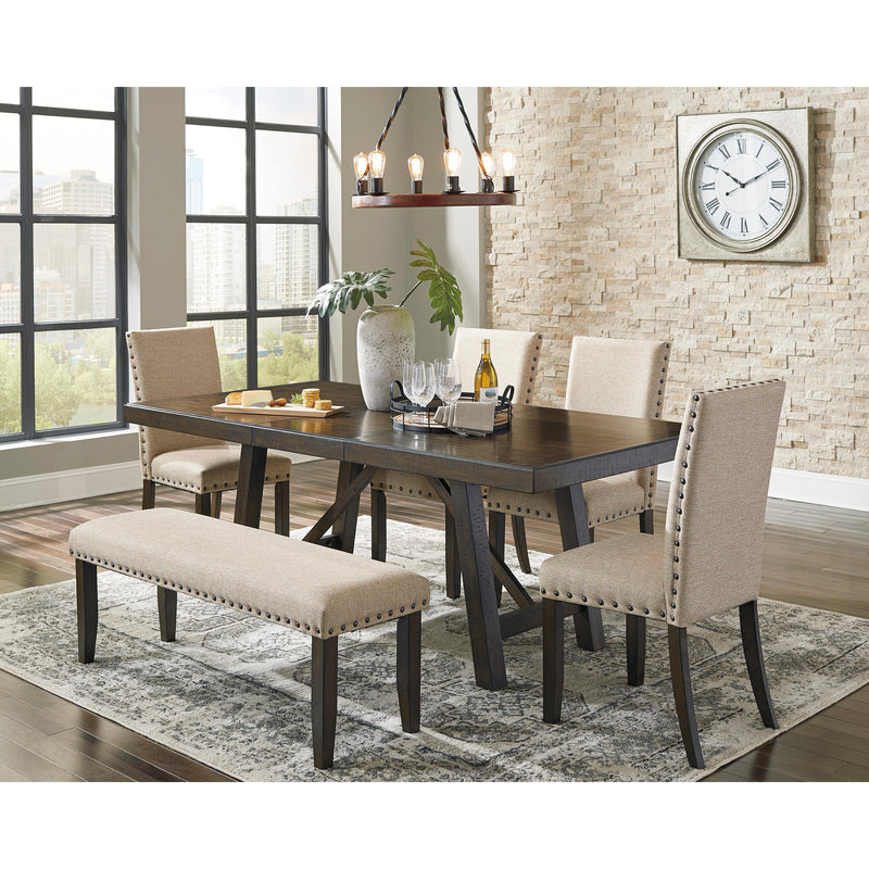 Signature Design by Ashley Rokane Dining Table with Trestle Base D397-35 IMAGE 8
