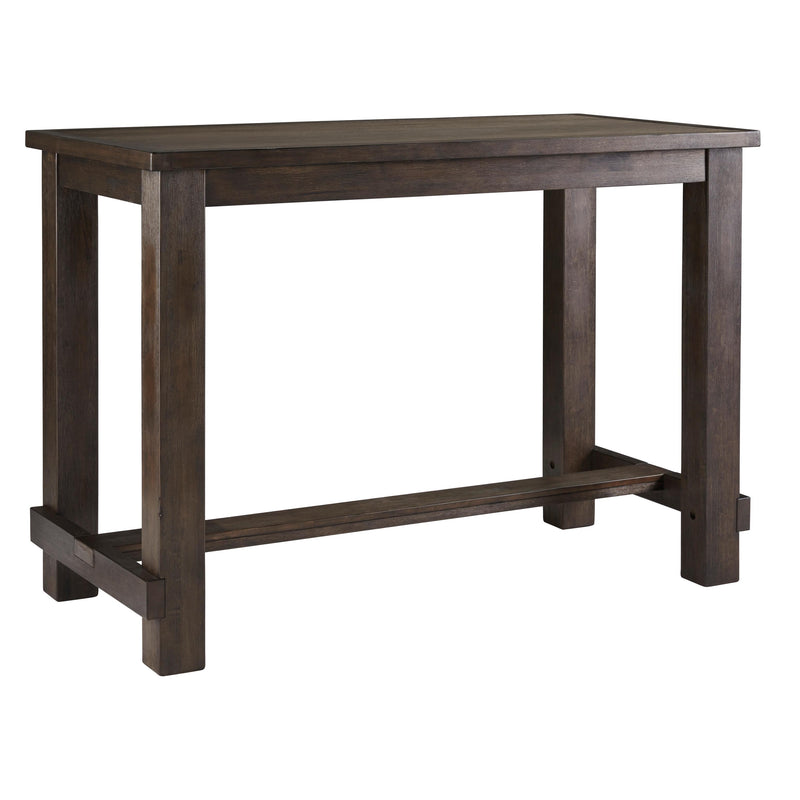 Signature Design by Ashley Drewing Pub Height Dining Table with Trestle Base D538-12 IMAGE 1