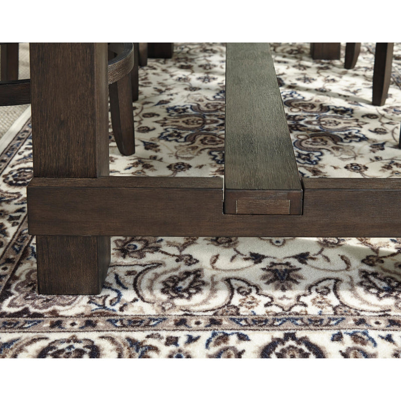 Signature Design by Ashley Drewing Pub Height Dining Table with Trestle Base D538-12 IMAGE 3