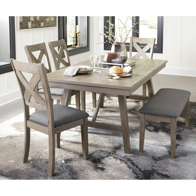 Signature Design by Ashley Aldwin Dining Table with Trestle Base D617-45 IMAGE 6