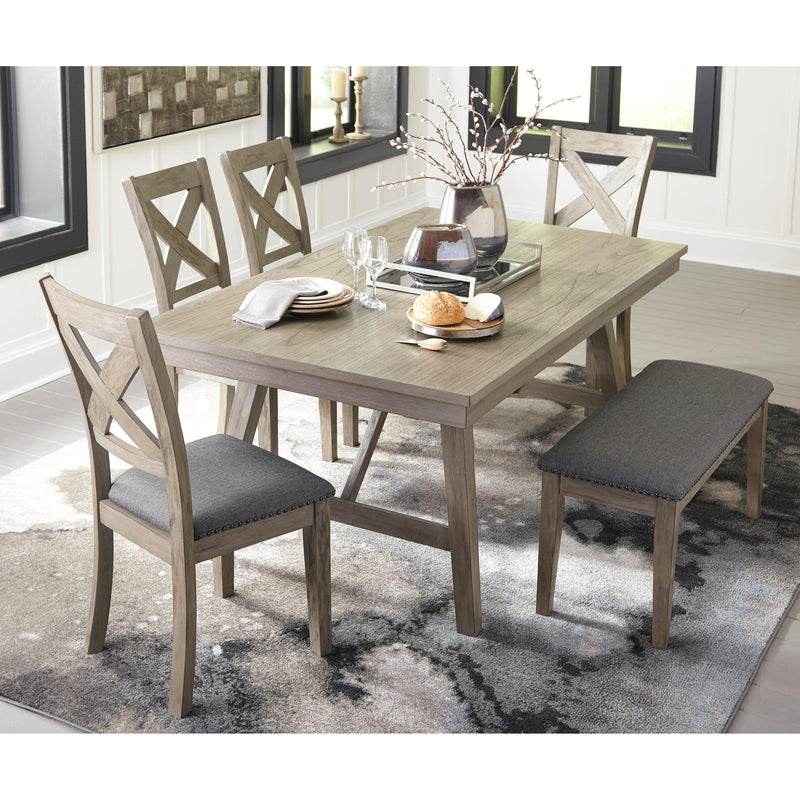 Signature Design by Ashley Aldwin Dining Table with Trestle Base D617-45 IMAGE 7