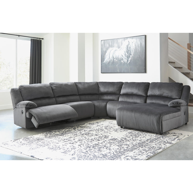 Signature Design by Ashley Clonmel Power Reclining Fabric 5 pc Sectional 3650558/3650519/3650577/3650546/3650597 IMAGE 2
