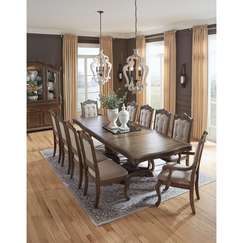 Signature Design by Ashley Charmond Dining Table with Pedestal Base D803-55T/D803-55B IMAGE 6