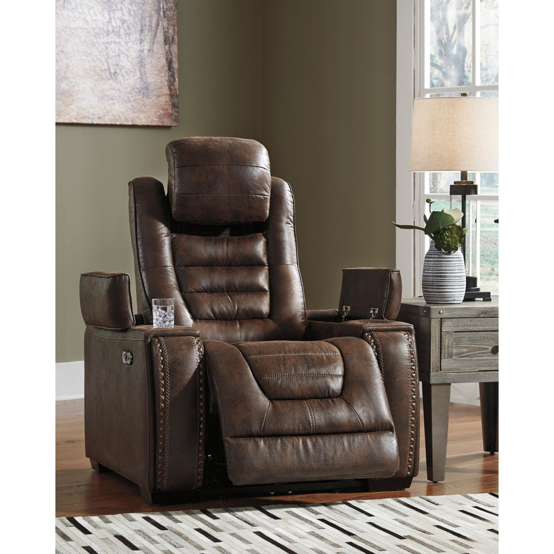 Signature Design by Ashley Game Zone Power Leather Look Recliner 3850113 IMAGE 4