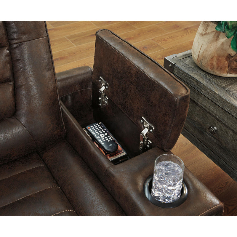 Signature Design by Ashley Game Zone Power Leather Look Recliner 3850113 IMAGE 7