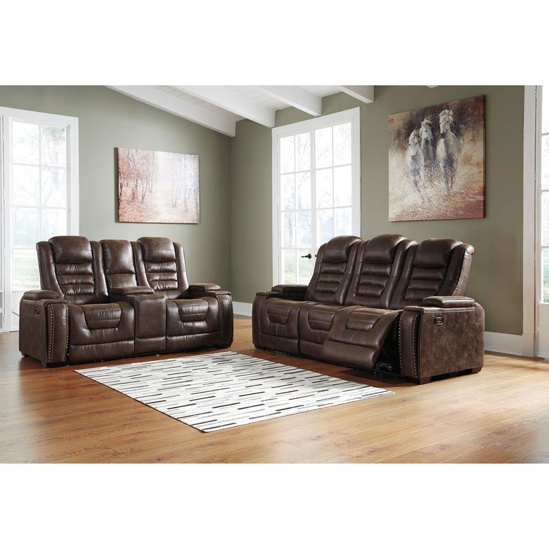 Signature Design by Ashley Game Zone Power Reclining Leather Look Sofa 3850115 IMAGE 13