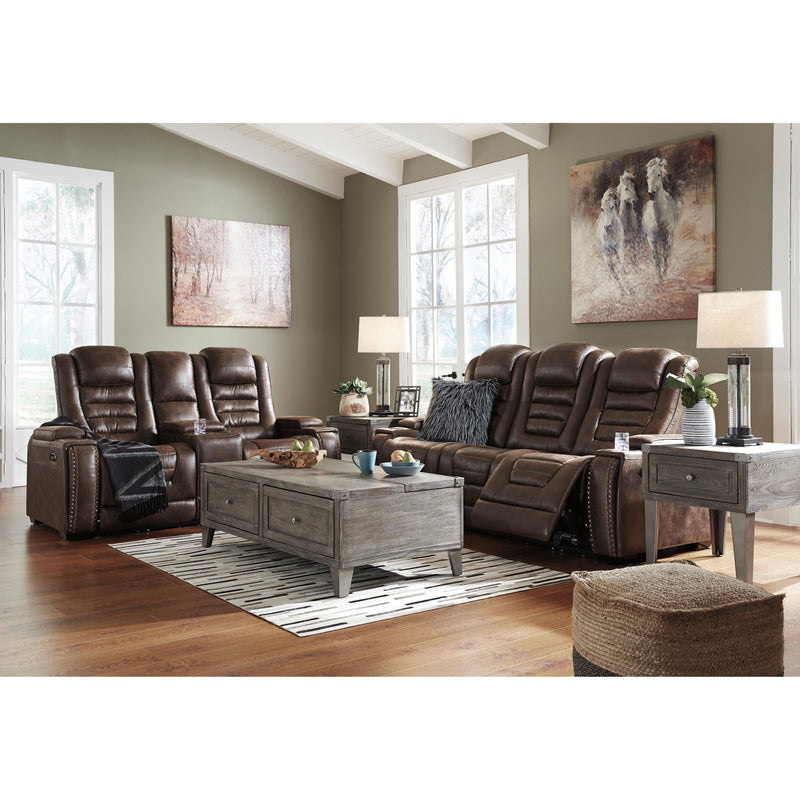 Signature Design by Ashley Game Zone Power Reclining Leather Look Sofa 3850115 IMAGE 18