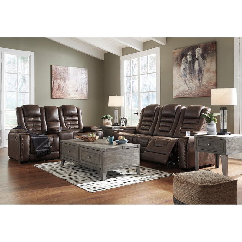 Signature Design by Ashley Game Zone Power Reclining Leather Look Sofa 3850115 IMAGE 19