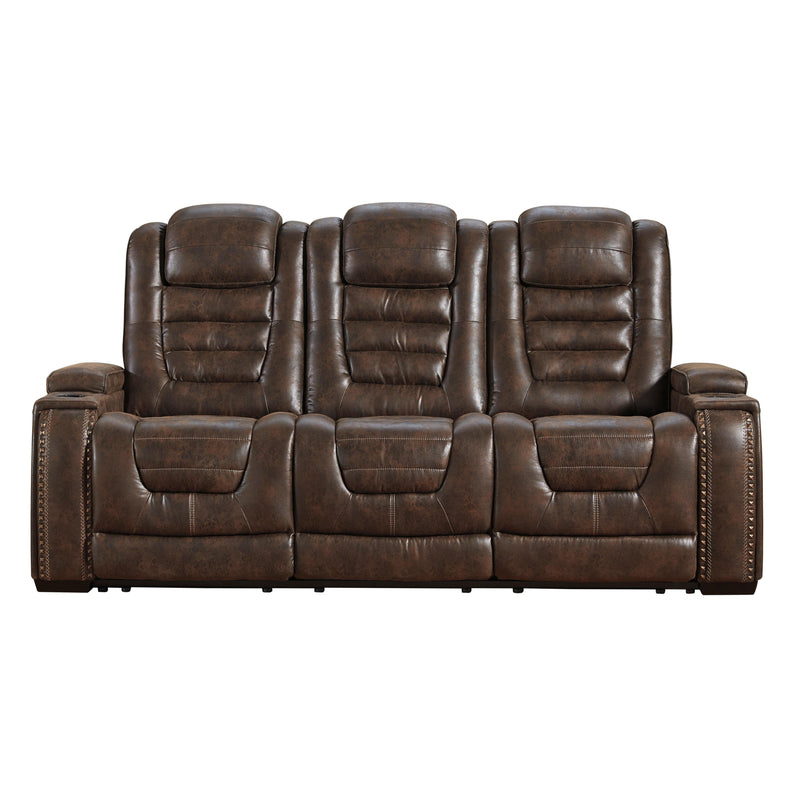 Signature Design by Ashley Game Zone Power Reclining Leather Look Sofa 3850115 IMAGE 1